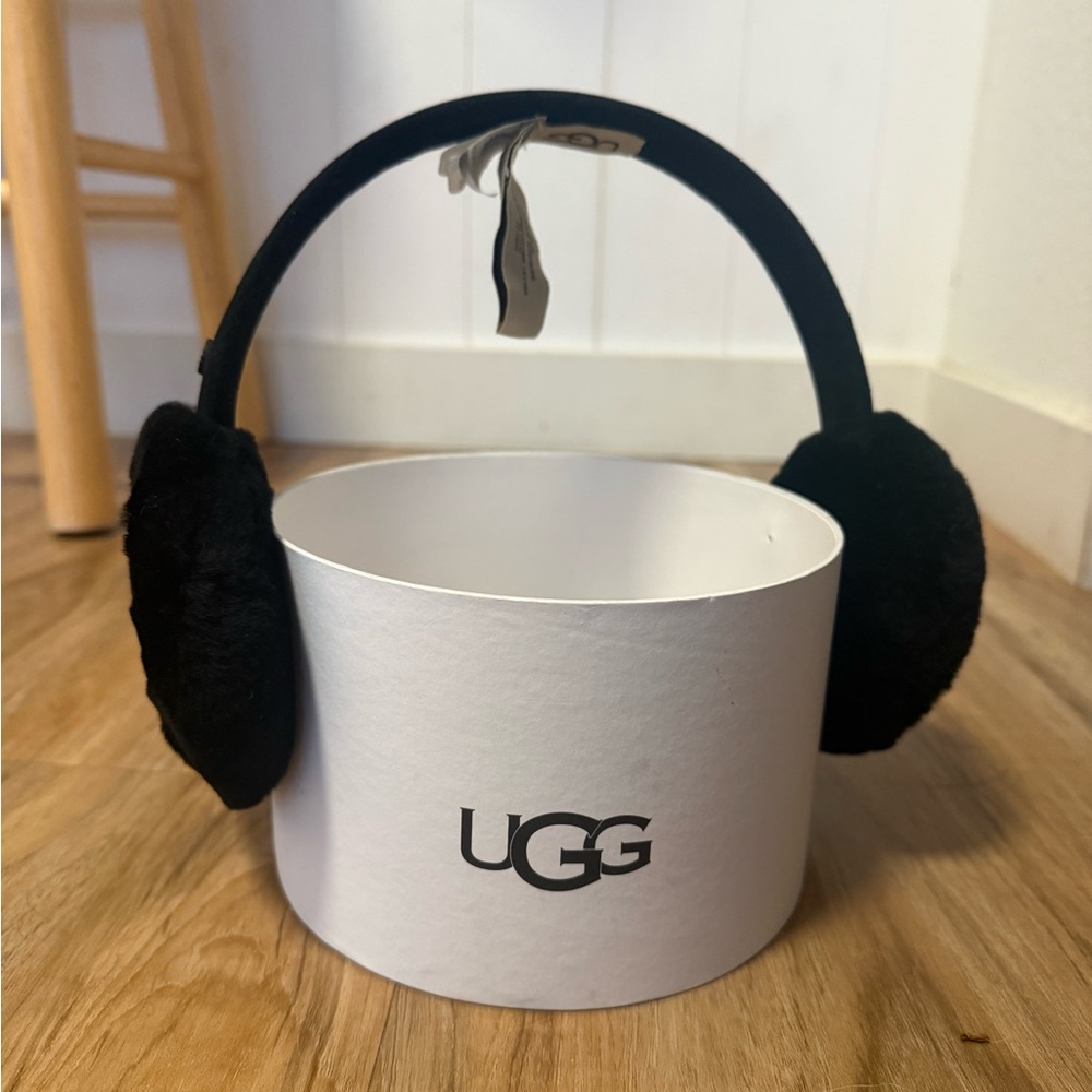 UGG Classic Black Earmuffs